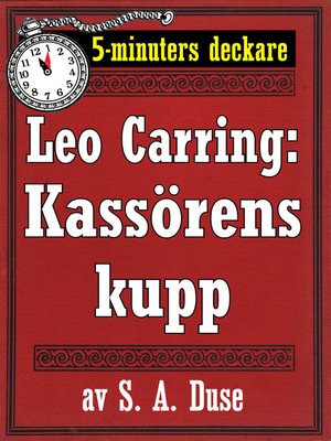 cover image of Kassörens kupp. Detektivhistoria